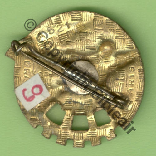 ROCH A0521 BER.721 ROCHEFORT BER BLEU  DrP+Bol fenetre Guilloche Embouti Src.Y.GENTY 